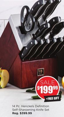 Kitchen Stuff Plus 14 pc. henckels definition self-sharpening knife set offer