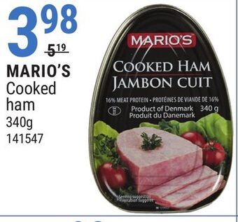 Rossy Mario's cooked ham offer