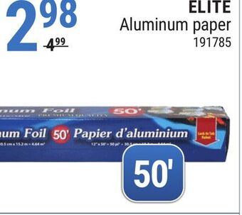 Rossy Elite aluminum paper offer