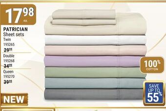Rossy Patrician 100% cotton sheet sets offer