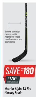 Hockey Life Warrior alpha lx pro hockey stick offer