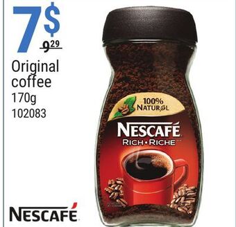 Rossy Nescafé original coffee offer