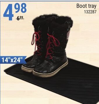 Rossy Boot tray offer