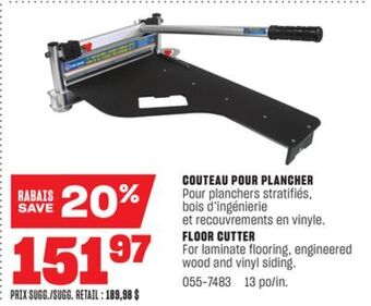 BMR Couteau pour plancher offer