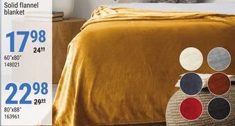 Rossy Solid flannel blanket offer
