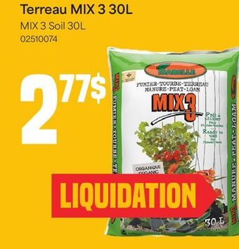 Matériaux Pont Masson Terreau mix 3 soil offer