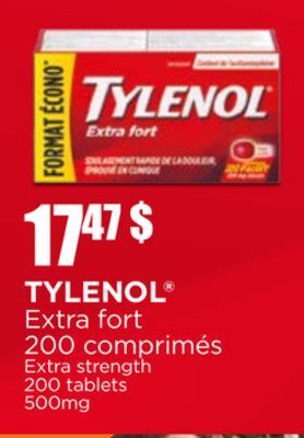 Accès pharma Tylenol extra strength offer