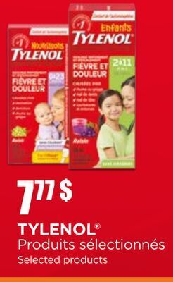 Accès pharma Tylenol selected products offer