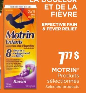 Accès pharma Motrin selected products offer