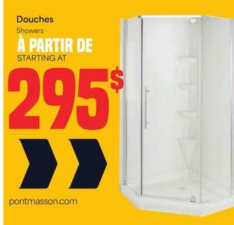 Matériaux Pont Masson Showers offer