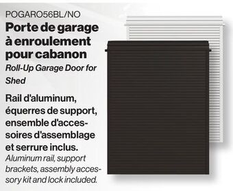 Patrick Morin Roll-up garage door for shed offer