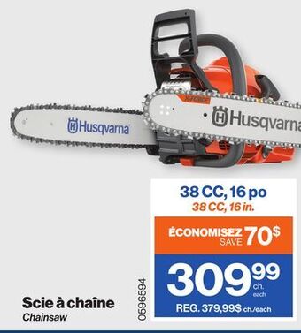 Patrick Morin Husqvarna chainsaw offer