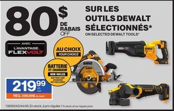 Patrick Morin On selected dewalt tools offer