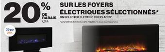 Patrick Morin Selected electric fireplaces 36 po offer
