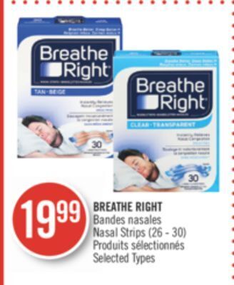Pharmaprix Breathe right bandes nasales nasal strips offer