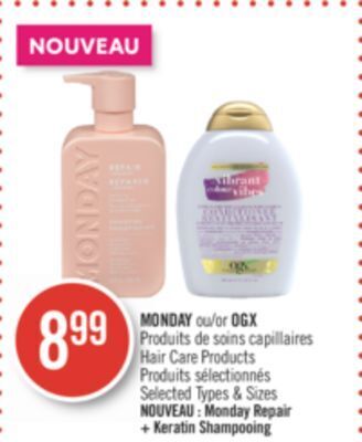 Pharmaprix Monday or ogx hair care products offer