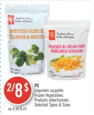 Pharmaprix Pc frozen vegetables offer
