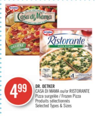 Pharmaprix Dr. oetker casa ddi mama or ristorante pizza frozen pizza offer