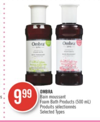 Pharmaprix Ombra foam bath products offer