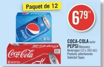 Pharmaprix Coca-cola or pepsi beverages offer