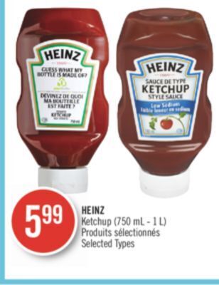Pharmaprix Heinz ketchup offer