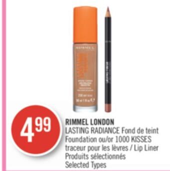 Pharmaprix Rimmel london lasting radiance or 1000 kisses lip liner offer