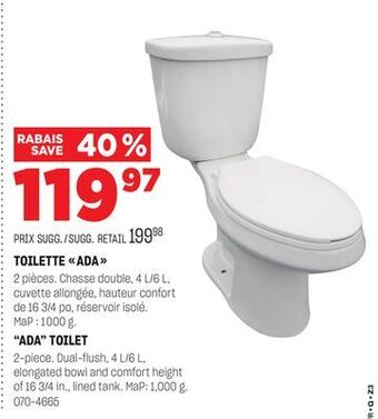 BMR Toilette ada offer