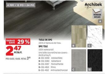 BMR Tuile de spc offer