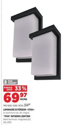 BMR Luminaire extérieur viva offer