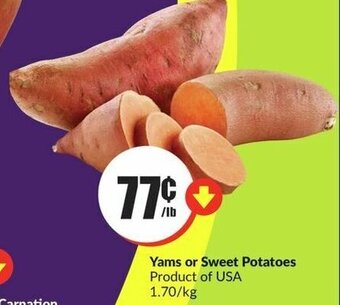 FreshCo Yams or Sweet Potatoes Product of USA offer