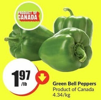 FreshCo Green Bell Peppers offer