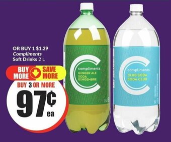 FreshCo Compliments Soft Drinks 2 L offer