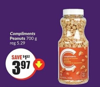 FreshCo Compliments Peanuts 700 g offer