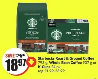FreshCo Starbucks Roast & Ground Coffee 793 g offer