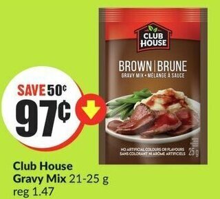 FreshCo Club House Gravy Mix 21-25 g offer