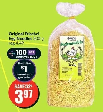FreshCo Original Frischei Egg Noodles 500 g offer
