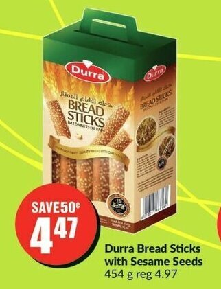 FreshCo Durra Bread Sticks with Sesame Seeds 454g offer