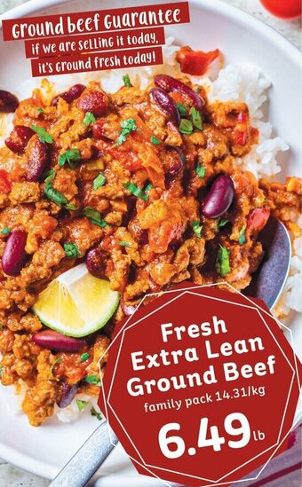 IGA Fresh Extra Lean Ground Beef offer