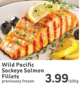 IGA Wild Pacific Sockeye Salmon Fillets offer