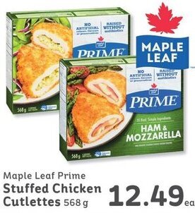 IGA Maple Leaf Prime Stuffed Chicken Cutlettes offer