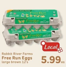 IGA Rabbit River Farms Free Run Eggs offer