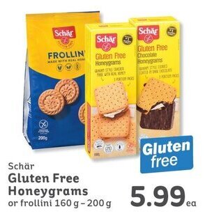 IGA Schär Gluten free Honeygrams offer
