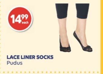 Wellwise by Shoppers Lace liner socks pudus offer