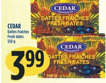 Marché Adonis Cedar dattes fraîches offer