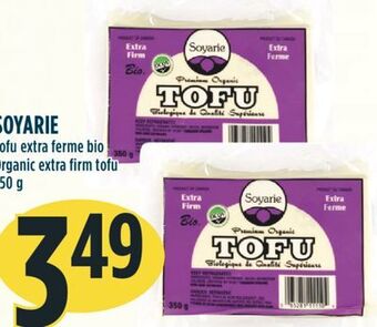 Marché Adonis Soyarie tofu extra ferme bio offer