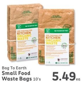 IGA Bag To Earth Small Food Waste Bags 10's offer