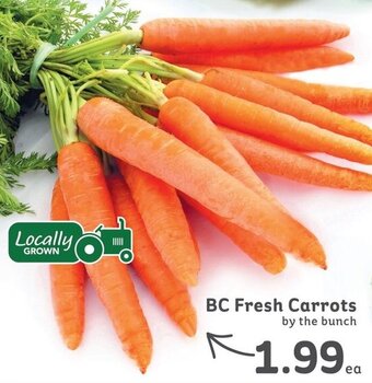 IGA BC Fresh Carrots offer