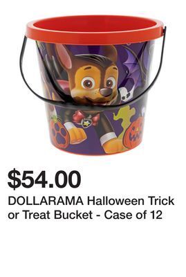 Dollarama Dollarama halloween trick or treat bucket - case of 12 offer