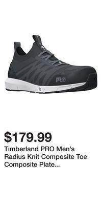 Mark's Timberland pro men's radius knit composite toe composite plate athletic work shoes offer