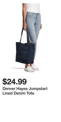 Mark's Denver hayes jumpstart lined denim tote offer